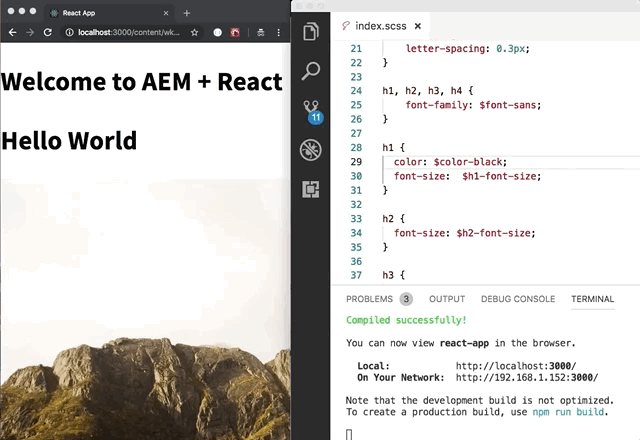 getting started with react and aem spa editor