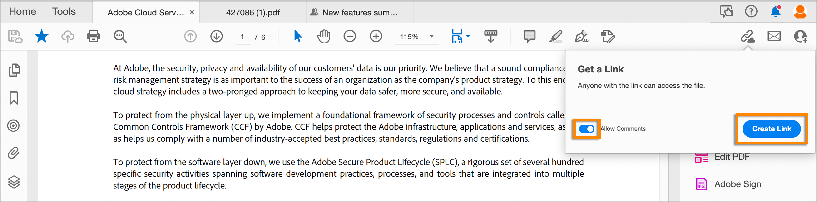 نسخ الارتباط ومشاركته
