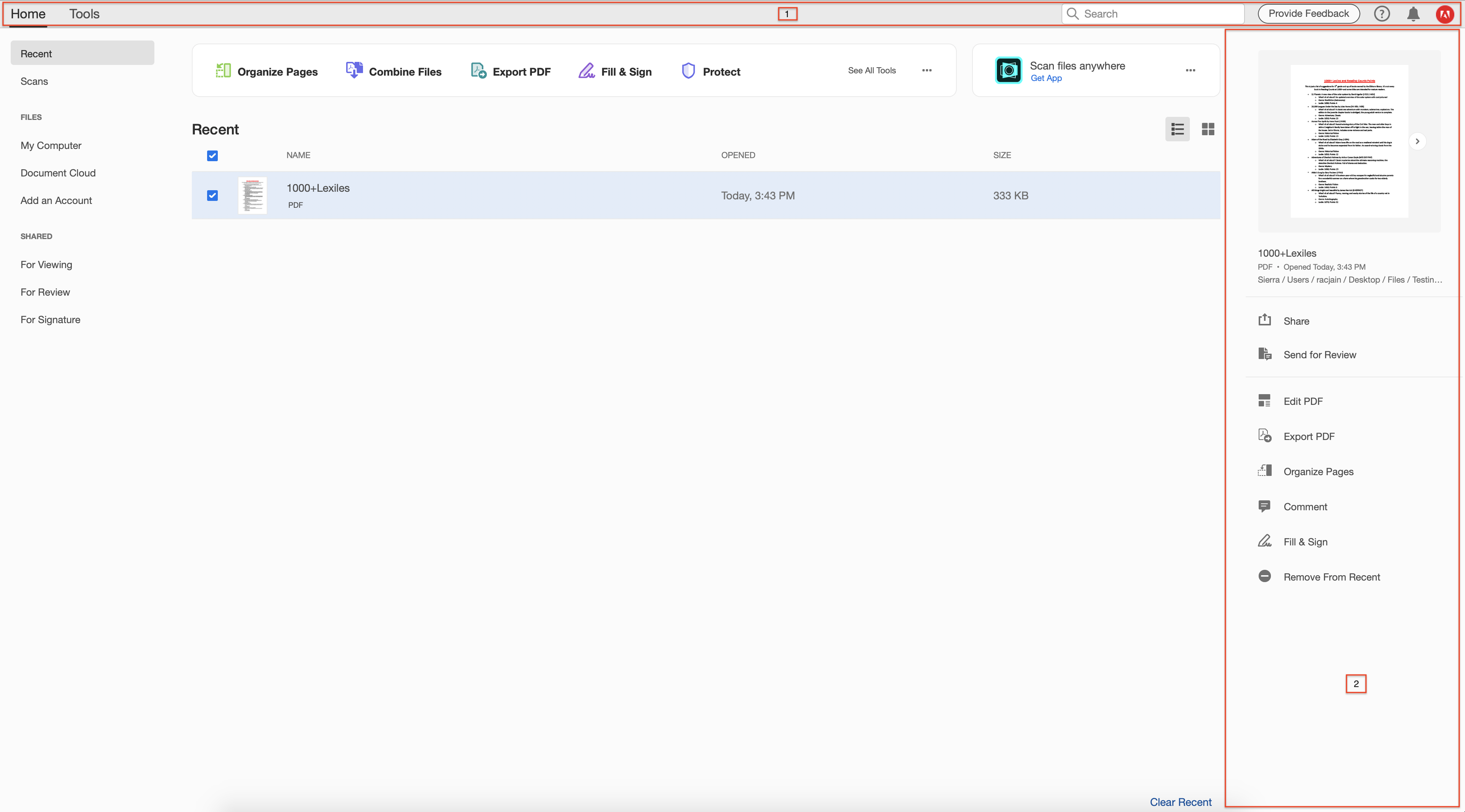 حاويات VoiceOver جديدة في عرض Home