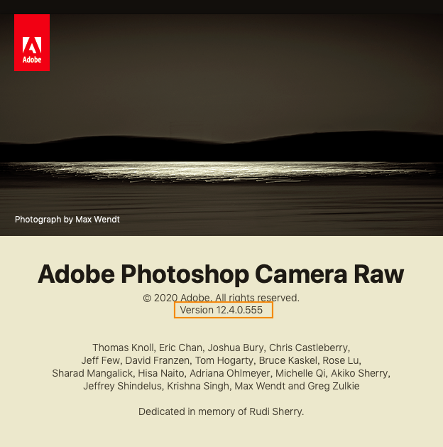 تحديث معلومات للإصدارات القديمة من Adobe Photoshop