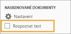 Zapnutí automatického OCR