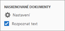 Možnosti pro úpravy naskenovaných dokumentů