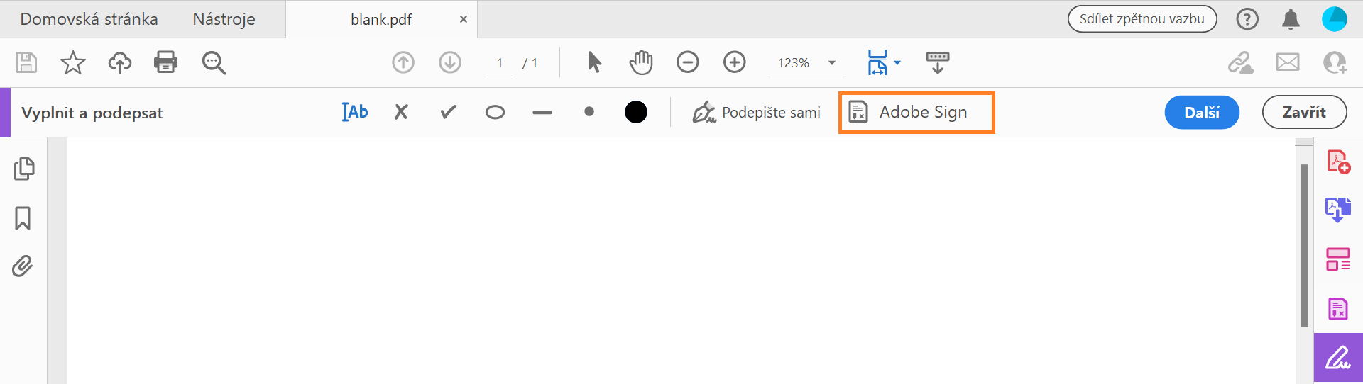 Vyžádání podpisů