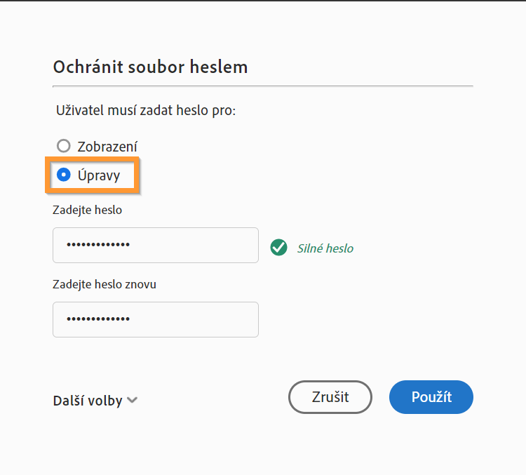 Jak zamknout PDF pro úpravy?