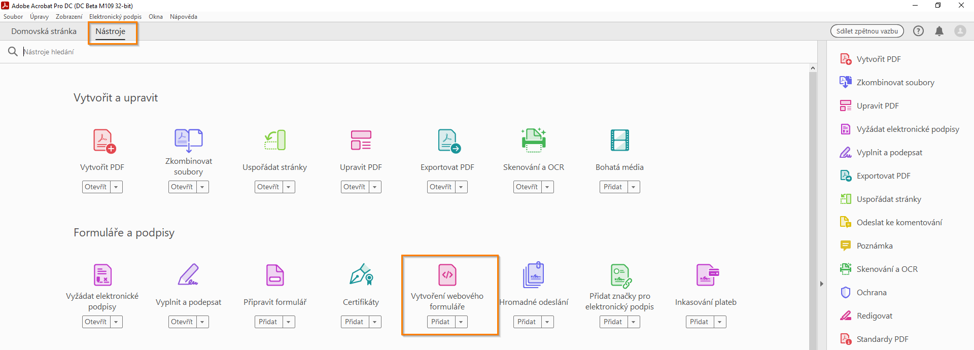 Tvorba webového formuláře