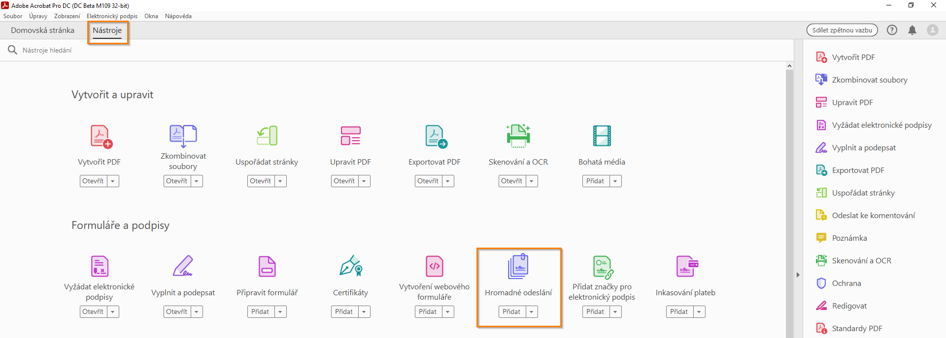 Hromadné požádání o podpisy