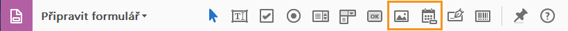 Nástroje data a obrázku pro formuláře