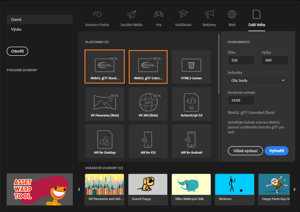 Formát dokumentů WebGL-glTF