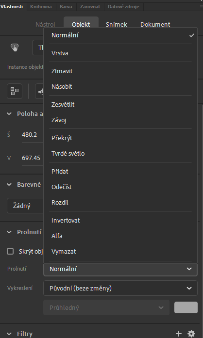 Režim prolnutí v HTML5 Canvas