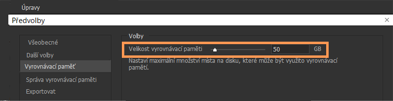 Vylepšený posuvník vyrovnávací paměti