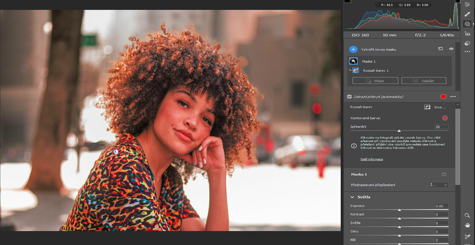 Rozsah barev v Maskování
