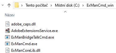 Extrahování souborů 