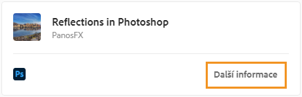 Chcete-li spustit instalaci rozšíření, vyberte možnost Další informace
