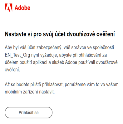 Registrovat do dvoufázového ověřování