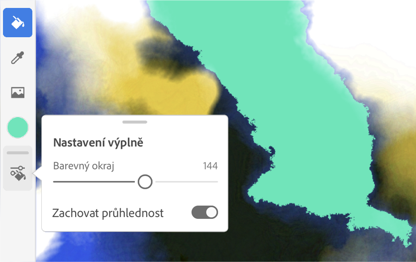 Změna barvy pomocí nástroje Výplň
