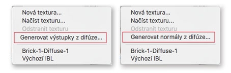 Generování výstupků/normálů z difúze v aplikaci Photoshop