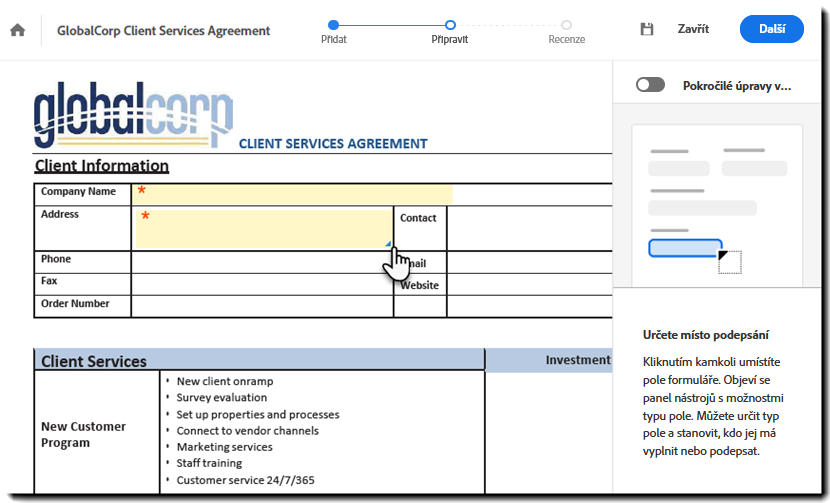 Jednoduché vytváření
