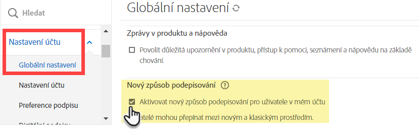 Nové ovládací prvky vytváření dokumentů
