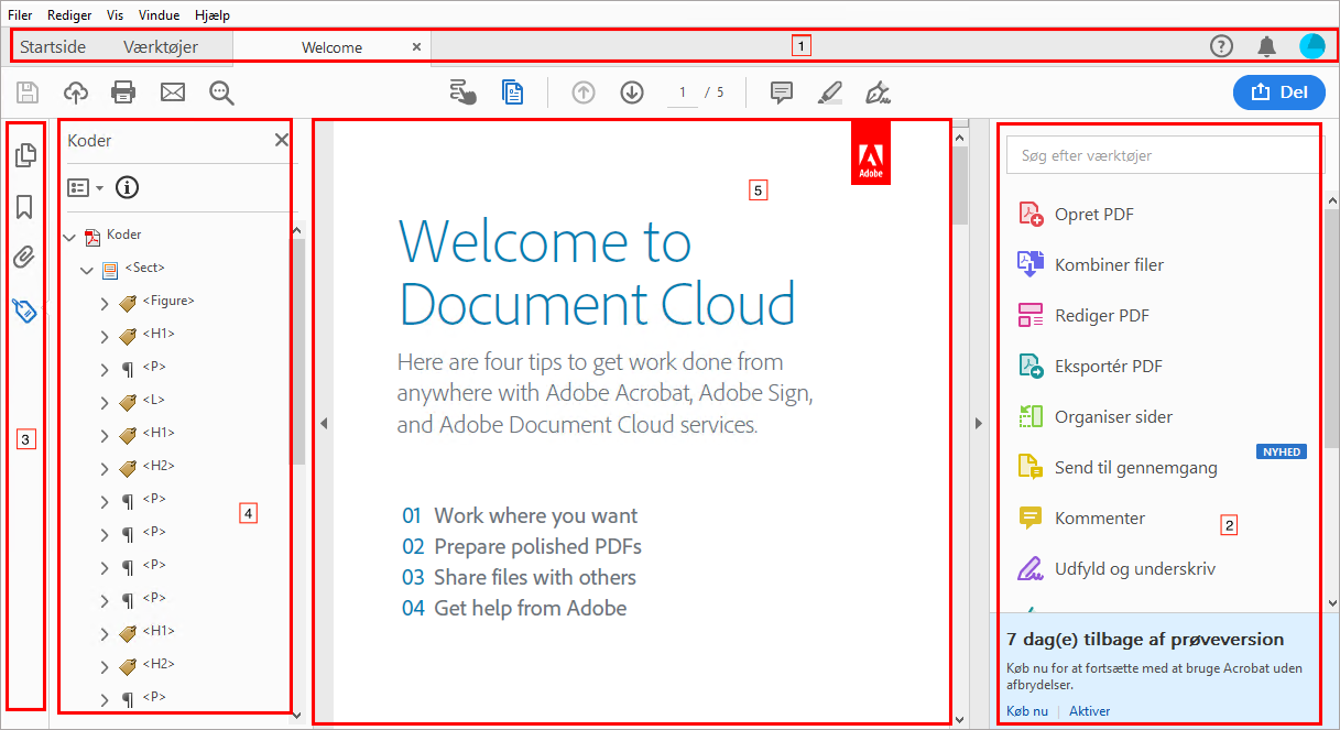 Nye VoiceOver-beholdere i Dokumentvisning