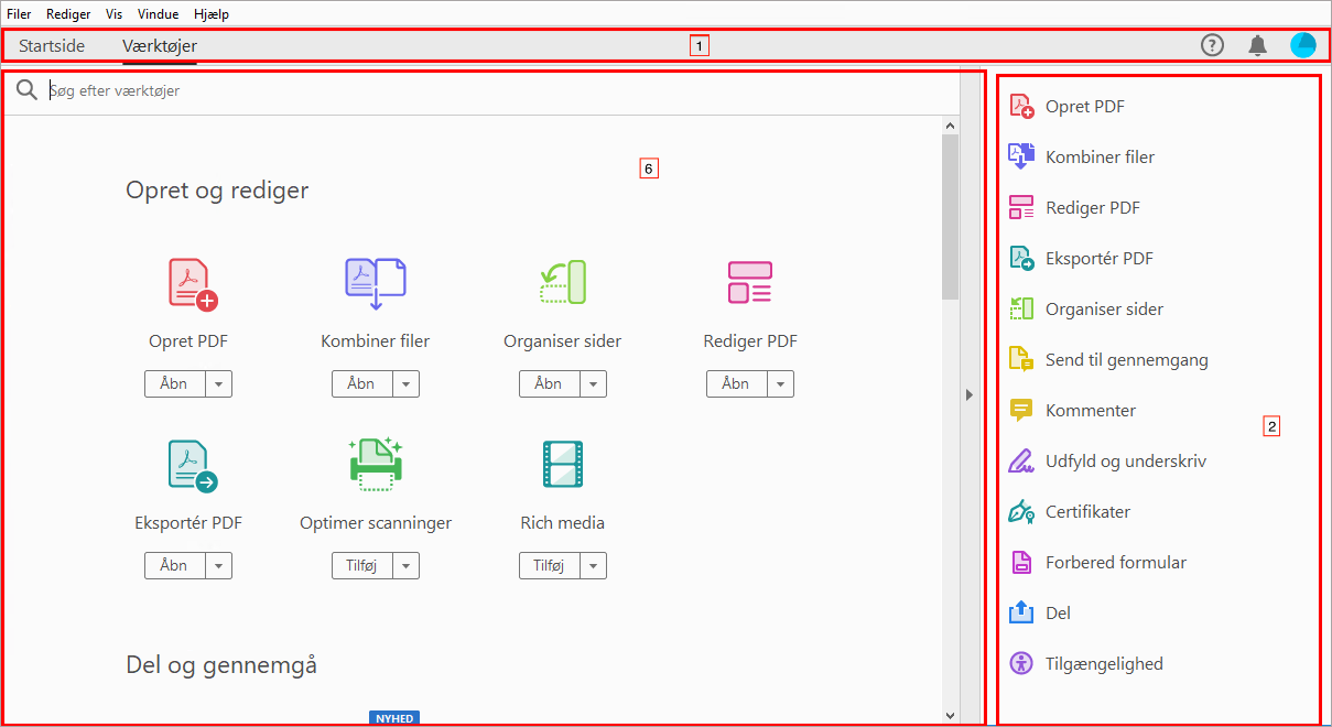 Nye VoiceOver-beholdere i Værktøjscenter