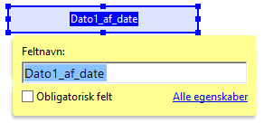 Brug af datofeltet i en formular Brug af datofeltet i en formular