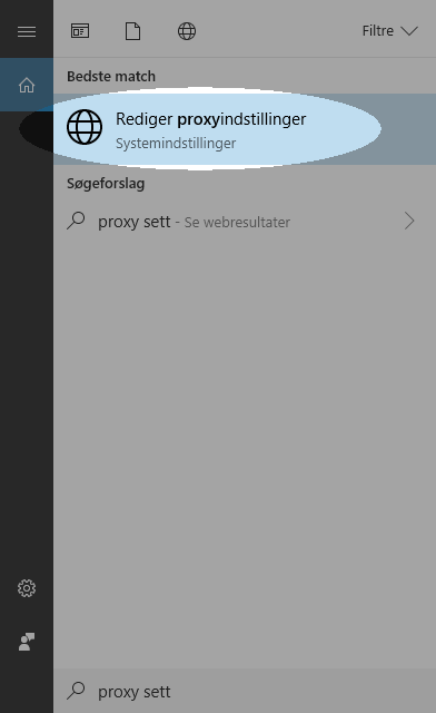 Konfigurer dine proxy-indstillinger på Win 10, så den fungerer sammen med Libraries – Trin 1