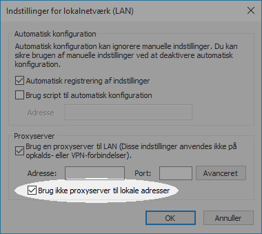 Konfigurer din proxy på Win 7, så den fungerer sammen med Libraries – Trin 4