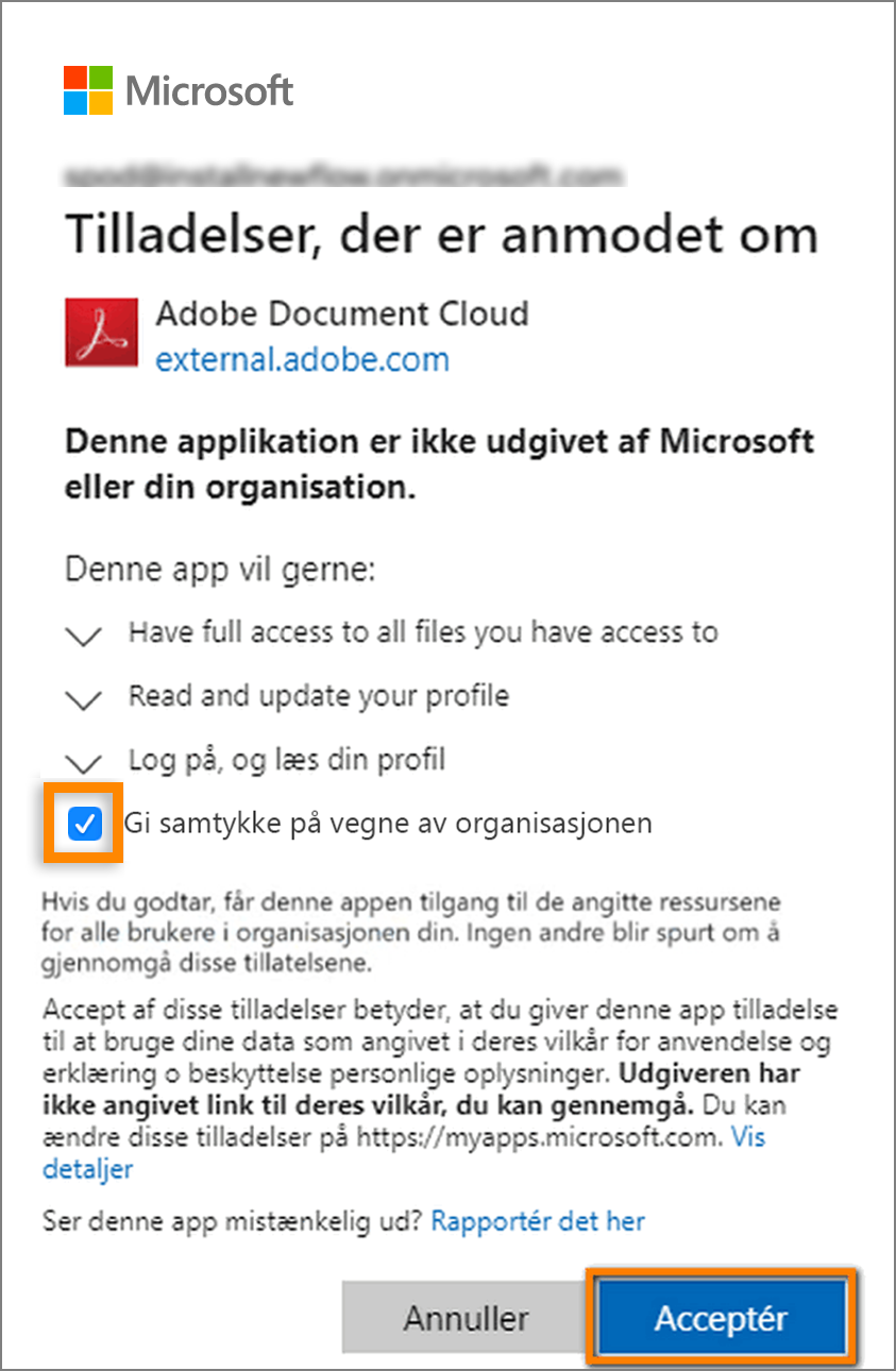 Tilladelser til appinstallation