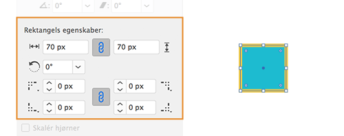 Egenskaber for live-form | Rektangel og Afrundet rektangel