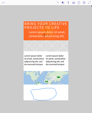 Føj billedpladsholdere, tekst, grafik til dit Comp CC-layout