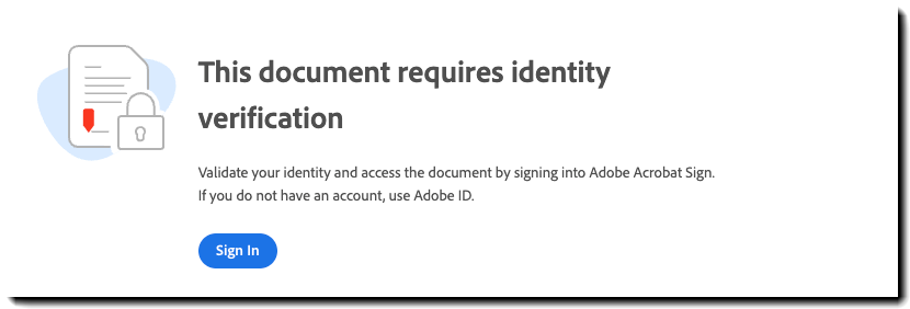 Acrobat Sign-godkendelsesudfordring