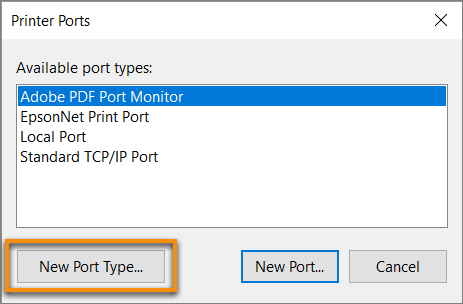 PDF-Portmonitor hinzufügen