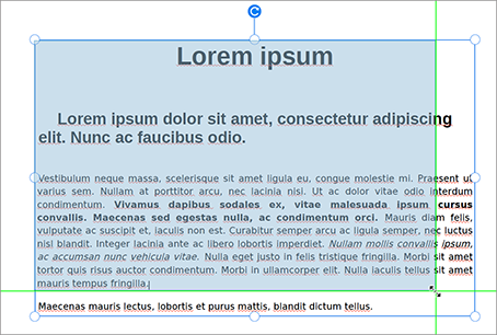 Größe des Textfelds ändern Größe des Textfelds ändern