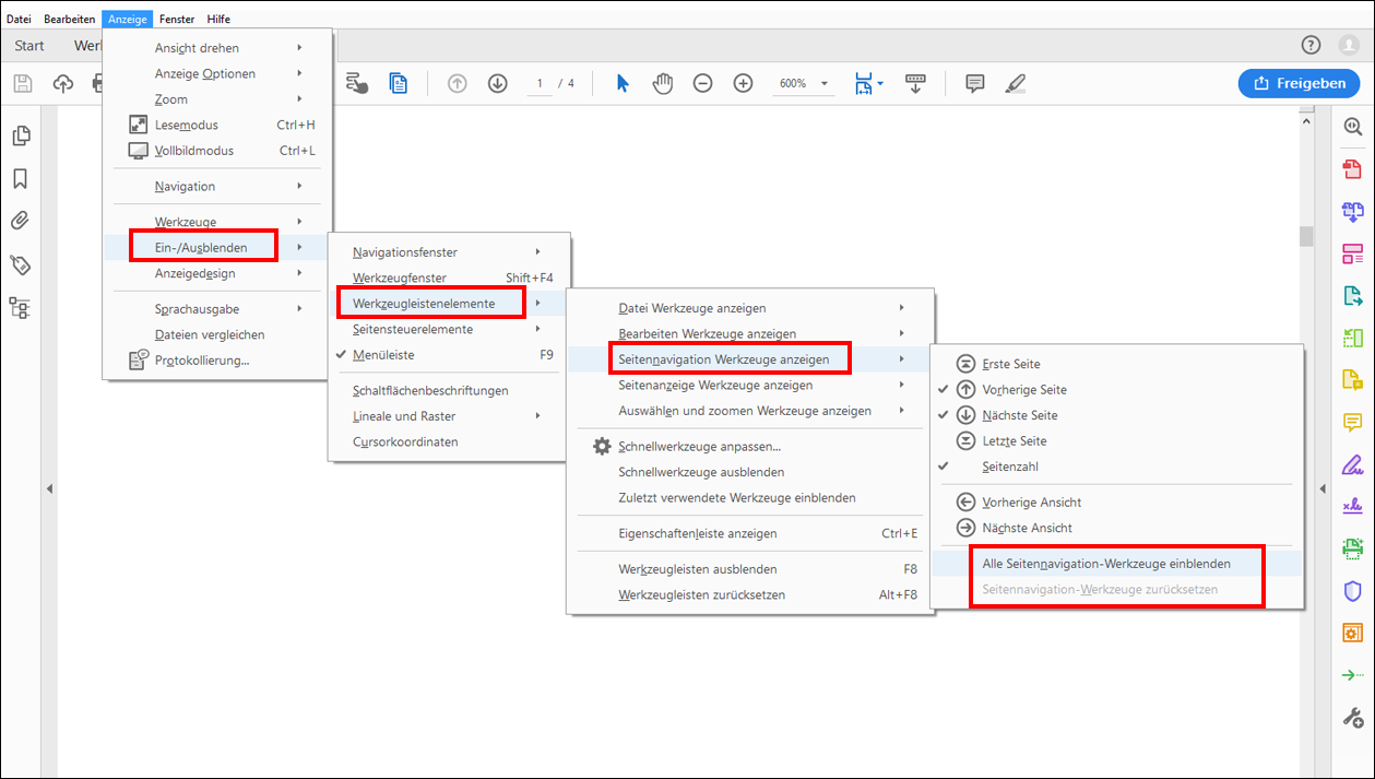 Navigieren Durch Pdf Seiten Adobe Acrobat