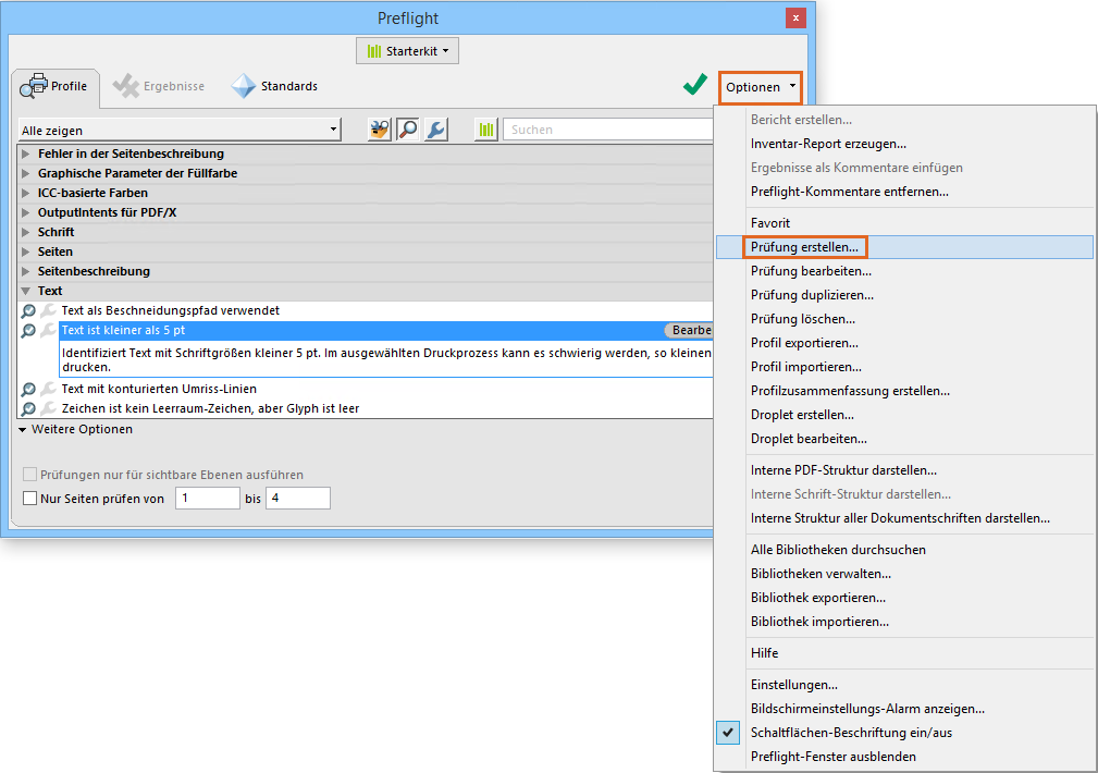 PreflightVariablen (Acrobat Pro)