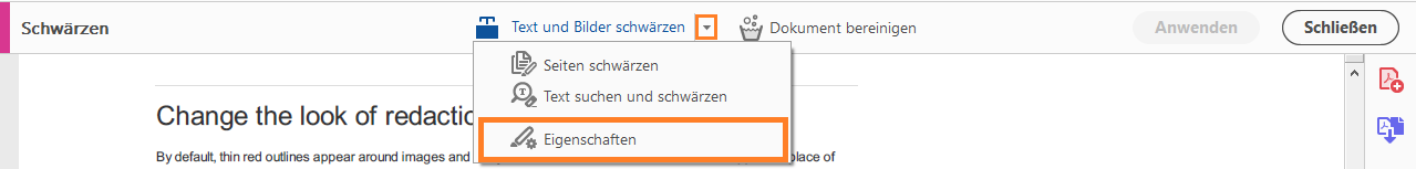 Schwärzungseigenschaften