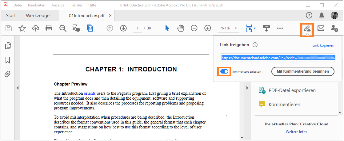 Dateien Mit Adobe Acrobat Online Freigeben