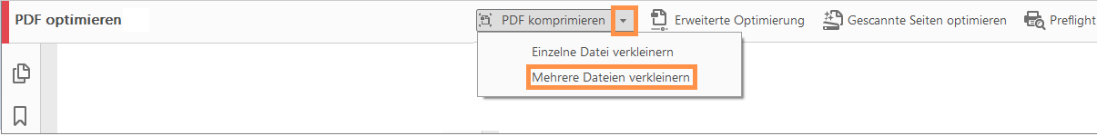 Mehrere PDF-Dateien komprimieren Mehrere PDF-Dateien komprimieren