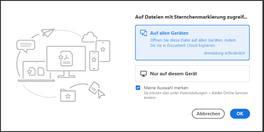 Zum ersten Mal eine Datei mit einem Sternchen markieren Zum ersten Mal eine Datei mit einem Sternchen markieren
