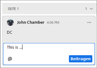 Kommentarfeld Kommentarfeld