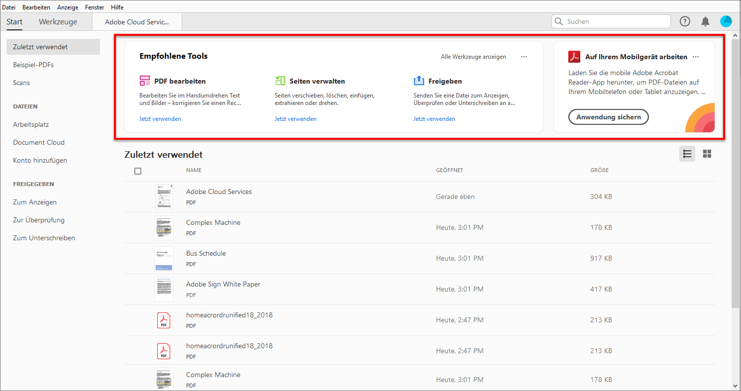 In-App-Einstiegserlebnis