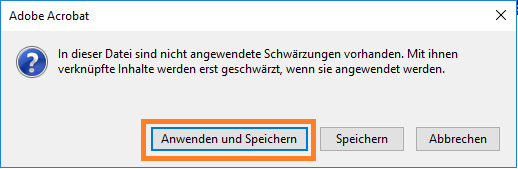 Klicken auf „Anwenden und Speichern“ Klicken auf „Anwenden und Speichern“