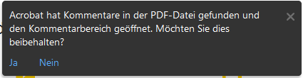 Den Kommentarbereich automatisch öffnen  Den Kommentarbereich automatisch öffnen