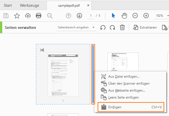 Wählen Sie den Speicherort aus und wählen Sie „Einfügen“ Wählen Sie den Speicherort aus und wählen Sie „Einfügen“