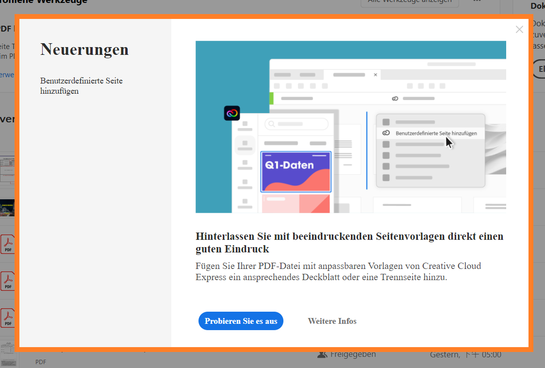 Neue Funktionen in Adobe Acrobat DC