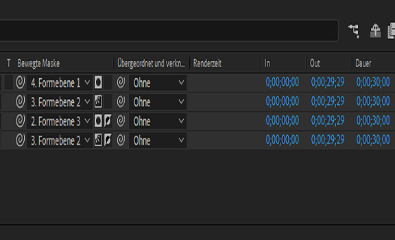 Umschalter Alpha/Luma und Umschalter Nicht-Invertiert/Invertiert für die Spurmatte