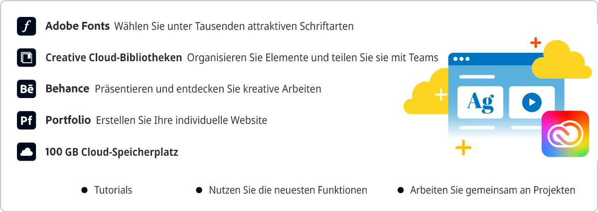 Cc All App Informationen zum Adobe Creative Cloud-Abo mit allen Applikationen