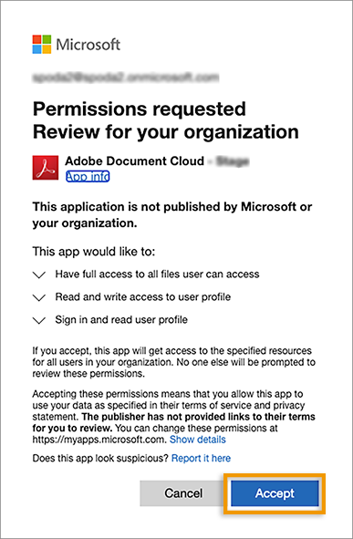 Dialogfeld „Berechtigungen“