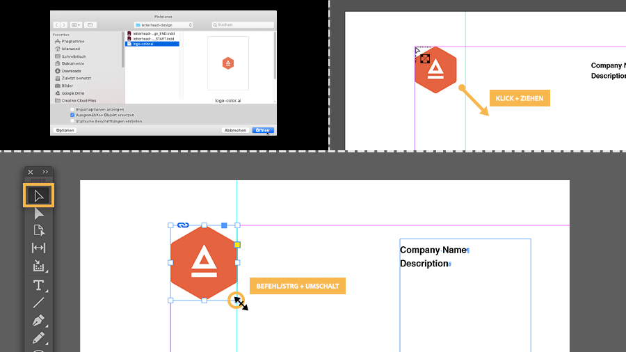 Briefkopf In Indesign Gestalten Adobe Indesign Tutorials