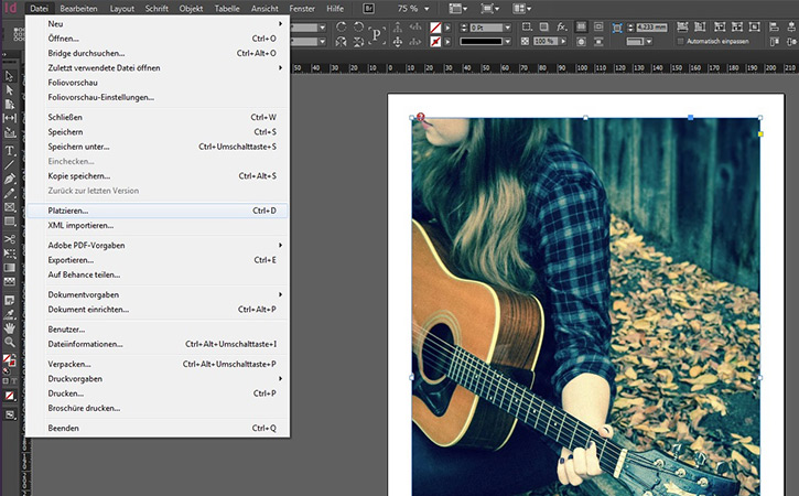 Indesign Schrift Mit Bild Fullen